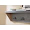 Alaterre Furniture Newport 40" Coat Hook with Shelf and Faux Concrete Bench Set ANNP032971 - alternate 3
